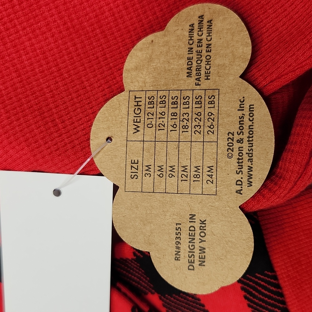 Baby Essentials Holiday Rompers (6M) - Picture 8 of 14
